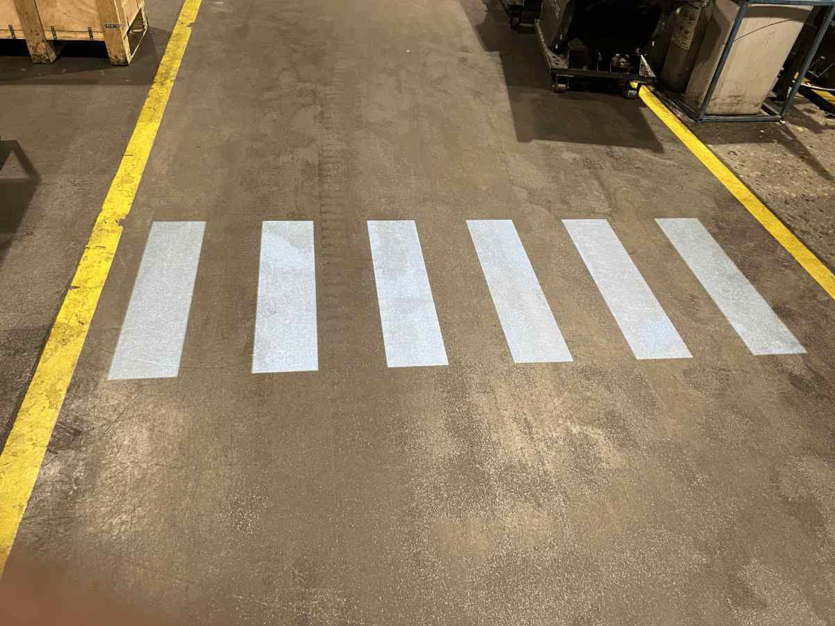 Projected Walkway used as a Pedestrian Crosswalk