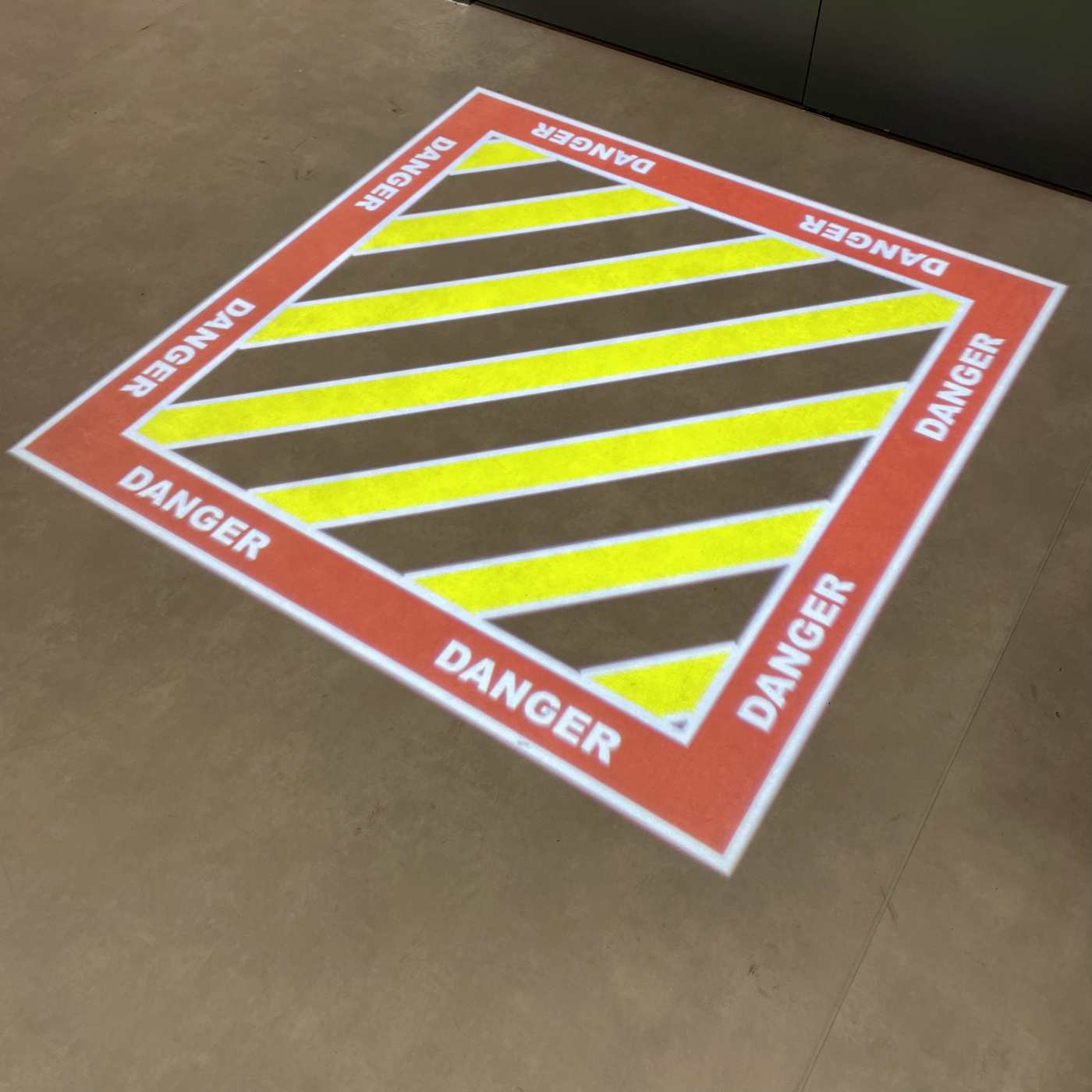 Laserglow's Projected Warning Signage