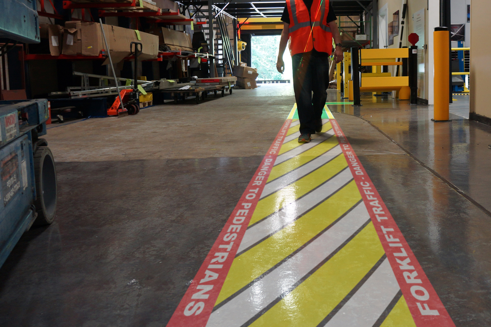 Worn markings and shared pathways allow risk to blend into routine, making unsafe conditions easier to ignore.